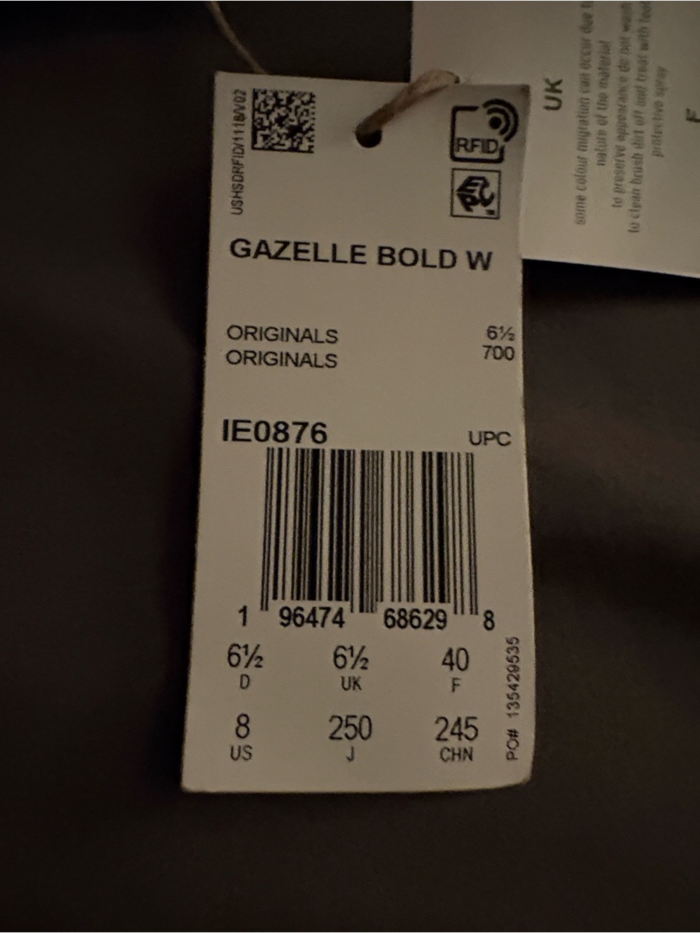 adidas gazelles triple sole black -8W - Picture 2 of 6